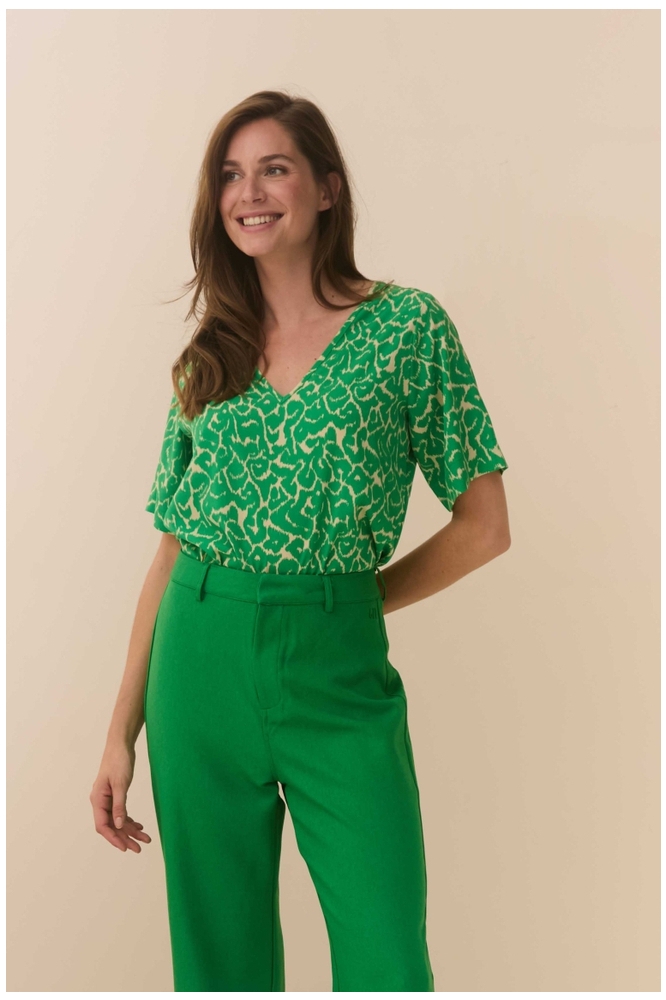 BLOUSE IGGY QD03 811 landscape print